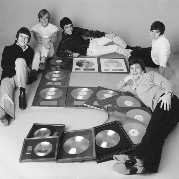 The Dave Clark Five with their Gold Albums.