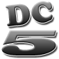 DC5 logo inspired by the designation insignia of the Dave Clark Five rock n' roll band's personal plane (seen on the nose and tail).